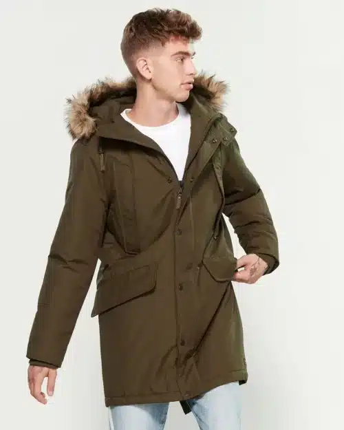 Parks London Jackson Faux Fur-Trimmed Parka