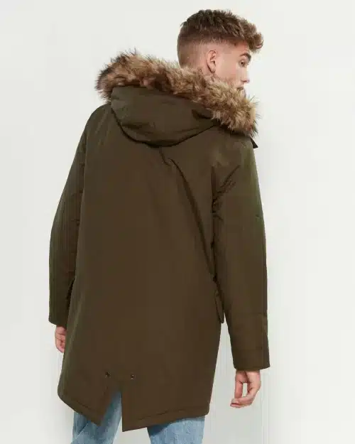 Parks London Jackson Faux Fur-Trimmed Parka