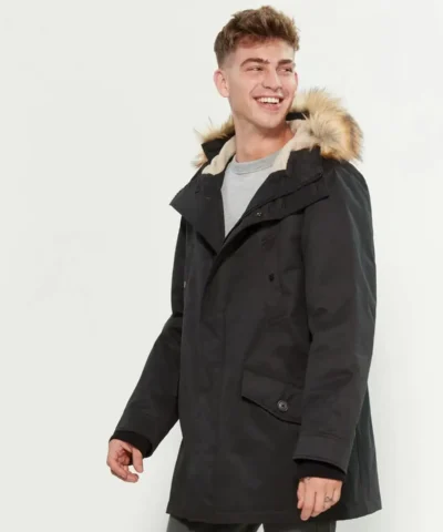 Parka London Compton Faux Fur-Trimmed Core Parka