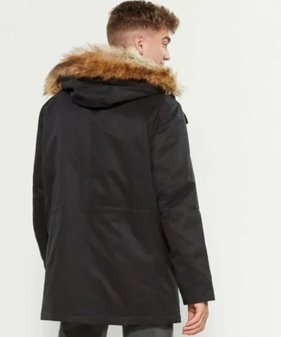 Parka London Compton Faux Fur-Trimmed Core Parka