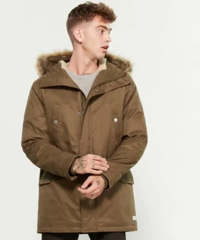 Parka London Compton Faux Fur-Trimmed Core Parka