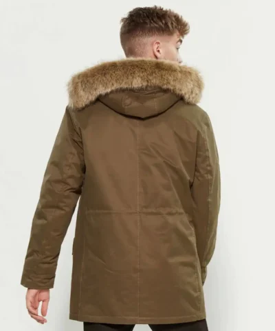 Parka London Compton Faux Fur-Trimmed Core Parka