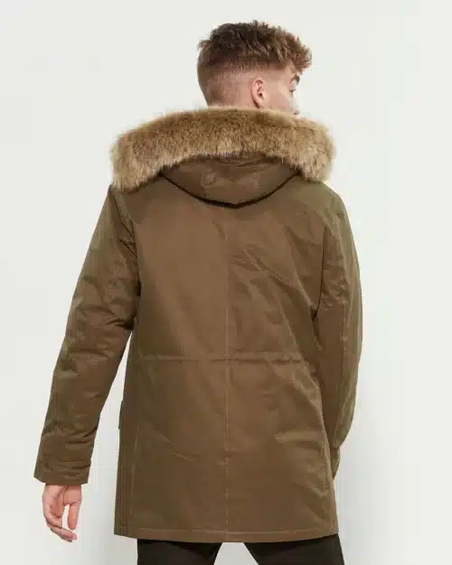 Parka London Compton Faux Fur-Trimmed Core Parka