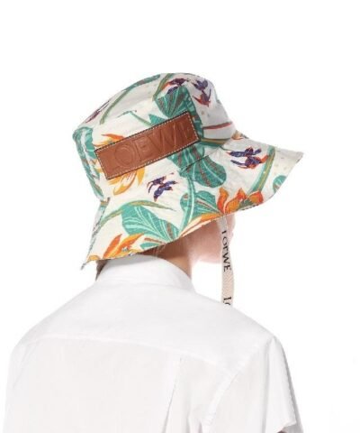 Loewe Paula's Ibiza Waterlily Print Cotton Bucket Hat