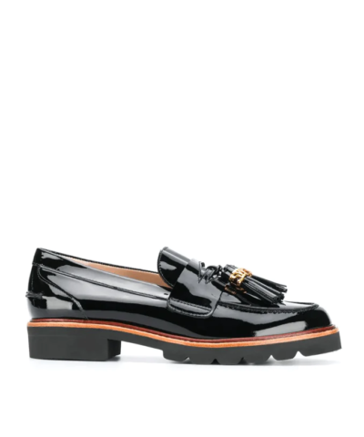 Stuart Weitzman Manila Signature Loafers In Black