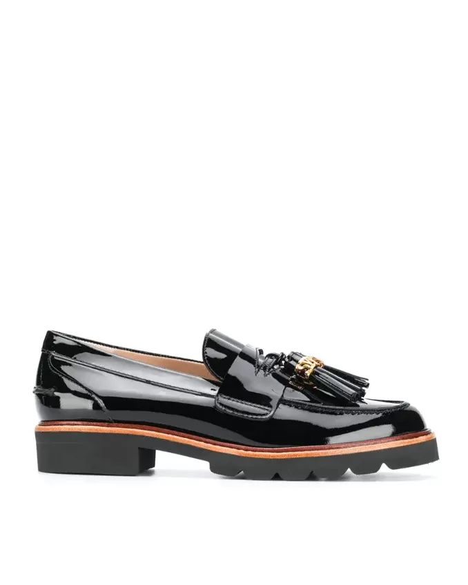 Stuart Weitzman Manila Signature Loafers In Black