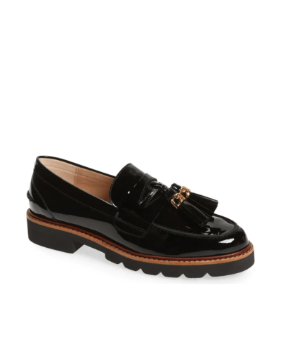 Stuart Weitzman Manila Signature Loafers In Black