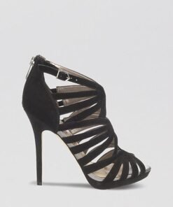 Sam Edelman Peep Toe Caged Platform Evening Sandals - Eve High Heel