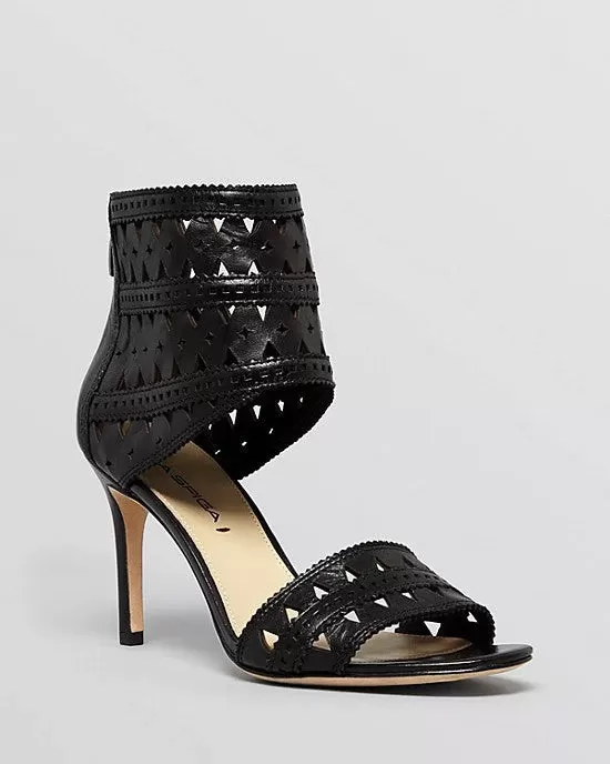 VIA SPIGA Open Toe Ankle Strap Platform Sandals - Vanka High Heel