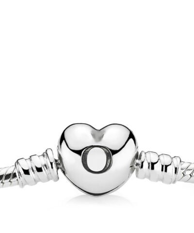 Steffe Sterling Silver Heart Clasp Bracelet