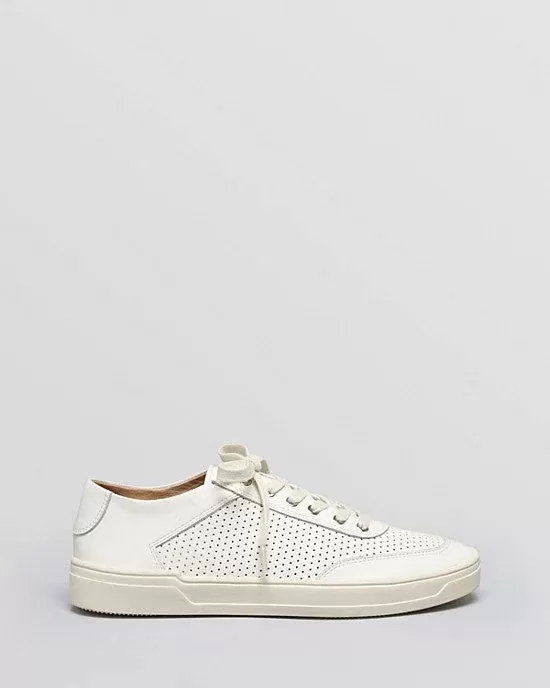 VIA SPIGA Flat Lace Up Sneakers - Gitana Perforated-VIA SPIGA-Fashionbarn shop