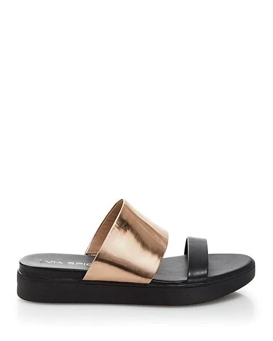 VIA SPIGA Carita Flat Slide Sandals-VIA SPIGA-Fashionbarn shop