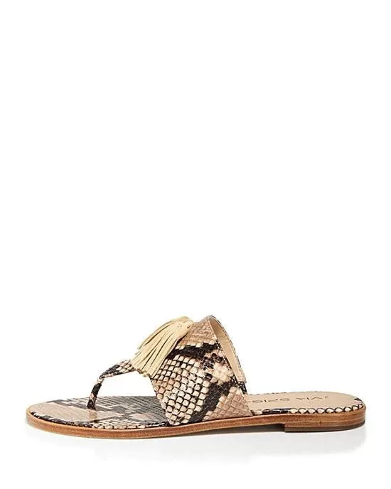 VIA SPIGA Flat Thong Sandals - Terrin Tassel-VIA SPIGA-Fashionbarn shop