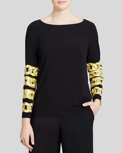 Boutique Moschino Chain Print Top