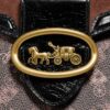 Coach Kat Saddle Bag 20 With Horse And Carriage Print