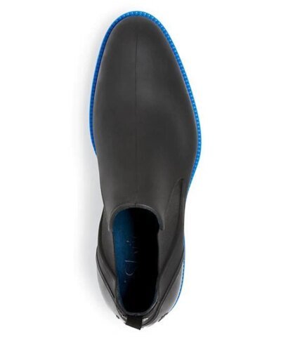 iSHU+ Blooming Dales Men Round Toe Synthetic Black Rain Boot