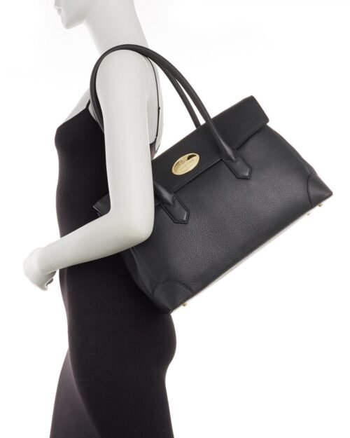 Roberto Cavalli Foldover Leather Shoulder Bag