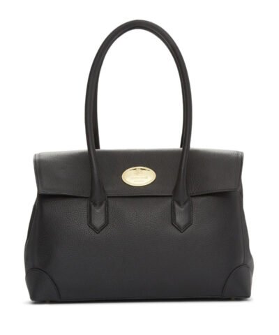 Roberto Cavalli Foldover Leather Shoulder Bag