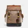 Coach Rivington Signature Coated Canvas & Leather Backpack