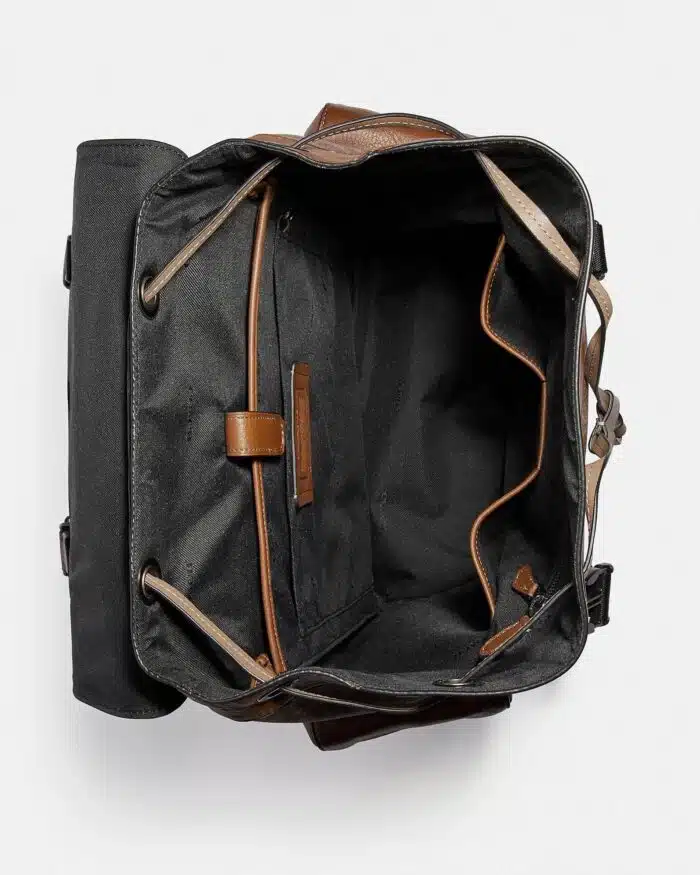 Coach Rivington Signature Coated Canvas & Leather Backpack