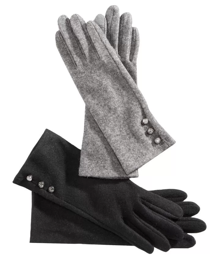 Lauren Ralph Lauren Three-Button Touch Gloves