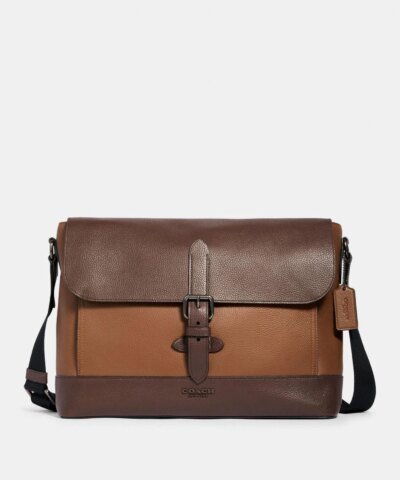 Coach Hudson Messenger In Colorblock