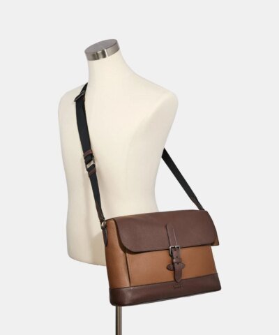 Coach Hudson Messenger In Colorblock