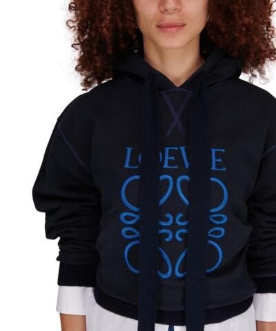 Loewe Anagram Logo-Embroidered Cotton-Jersey Hoody