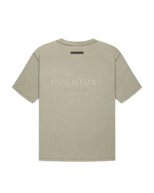 Fear Of God Essentials Summer Back Logo Tee In Amber