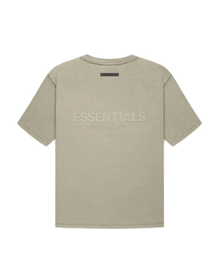 Fear Of God Essentials Summer Back Logo Tee In Amber