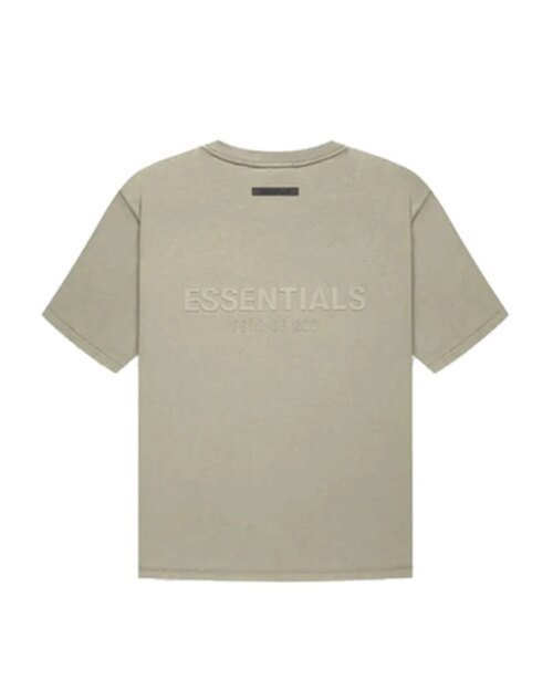 Fear Of God Essentials Summer Back Logo Tee In Amber