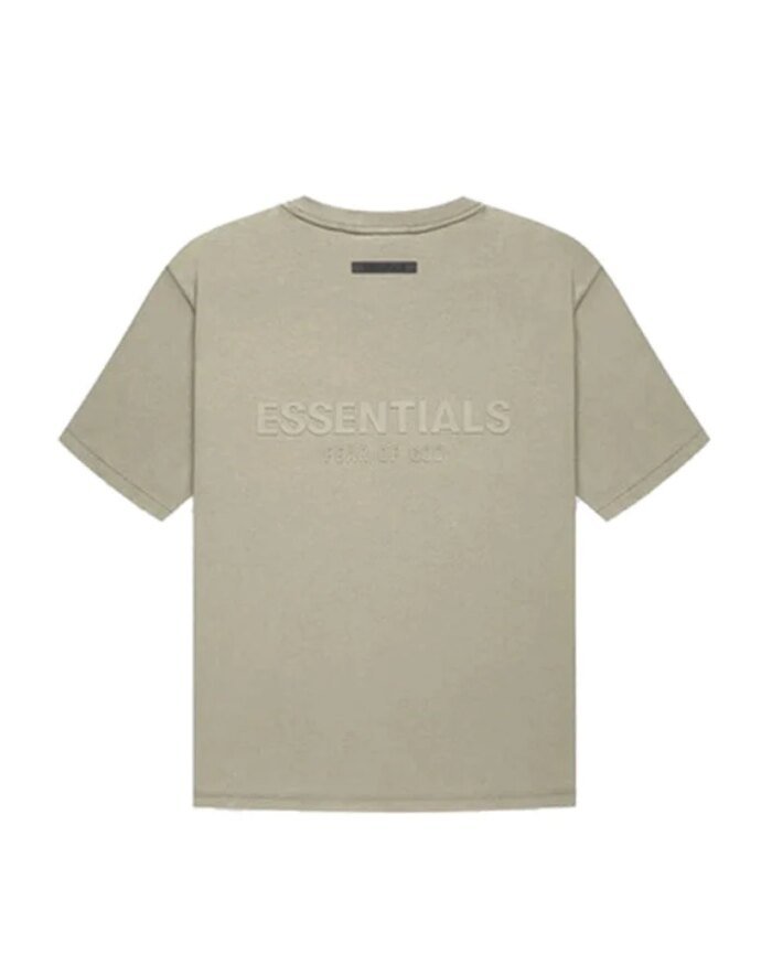 Fear Of God Essentials Summer Back Logo Tee In Amber