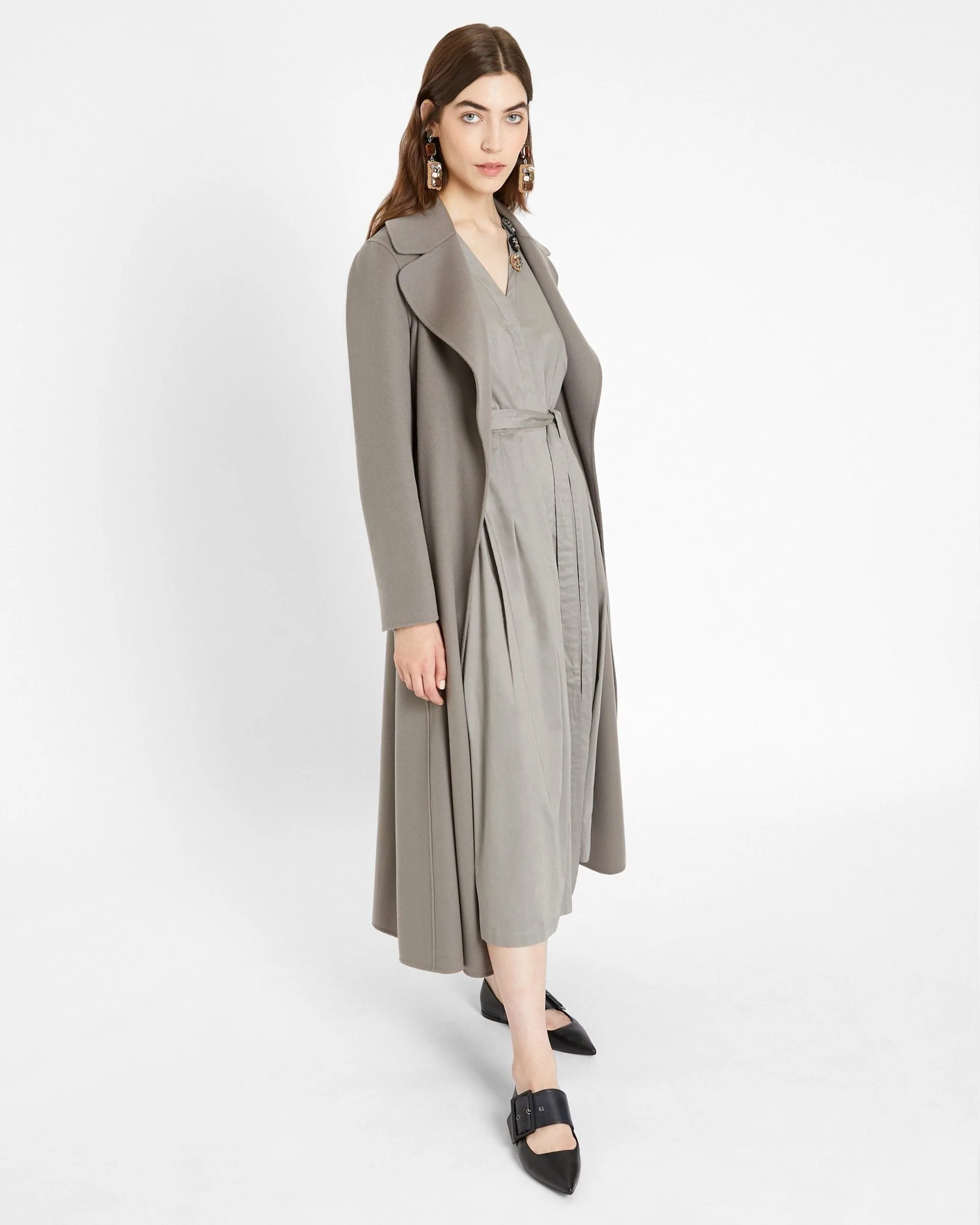'S Max Mara Wool Coat, Medium Grey