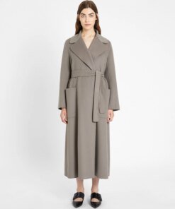 'S Max Mara Wool Coat, Medium Grey
