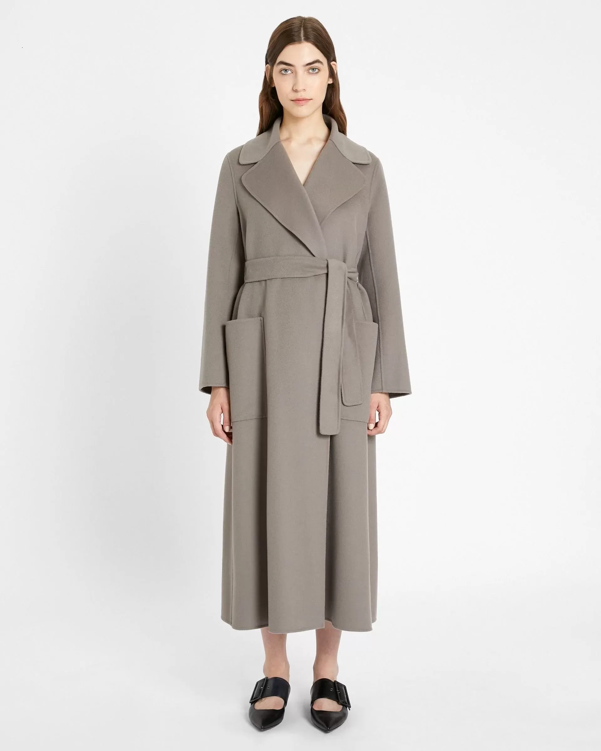 'S Max Mara Wool Coat, Medium Grey