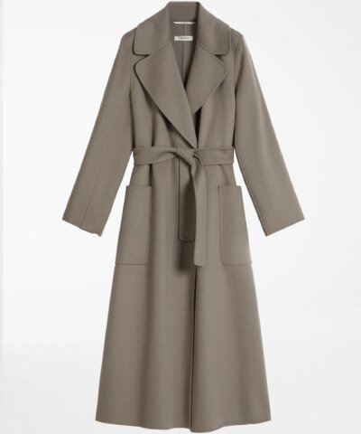 'S Max Mara Wool Coat, Medium Grey