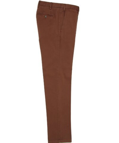 Canali Burnt Sienna Cotton 5-Pocket Pants
