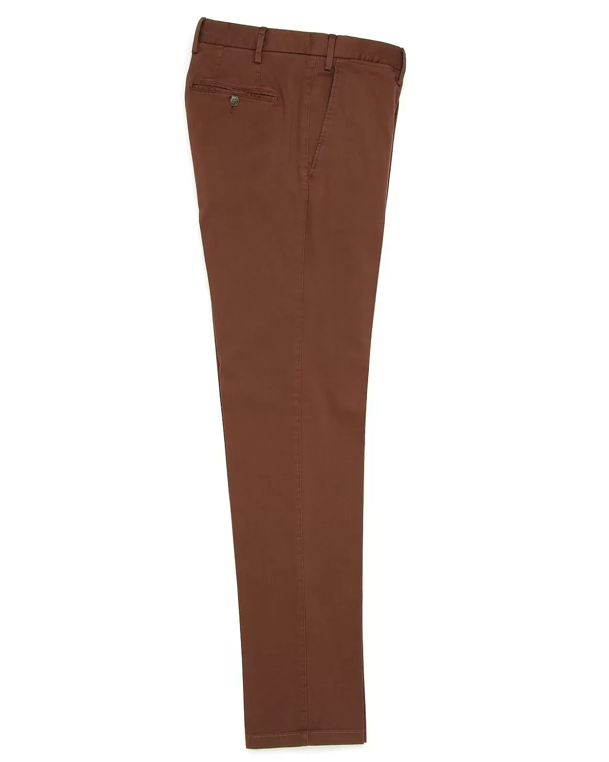 Canali Burnt Sienna Cotton 5-Pocket Pants