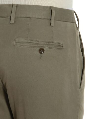 Canali Burnt Sienna Cotton 5-Pocket Pants