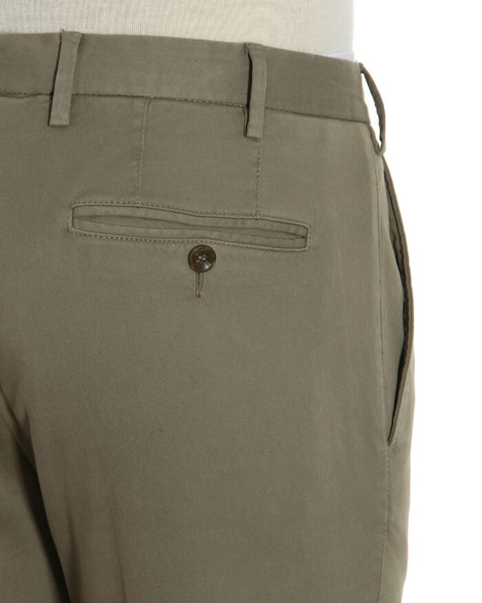 Canali Burnt Sienna Cotton 5-Pocket Pants