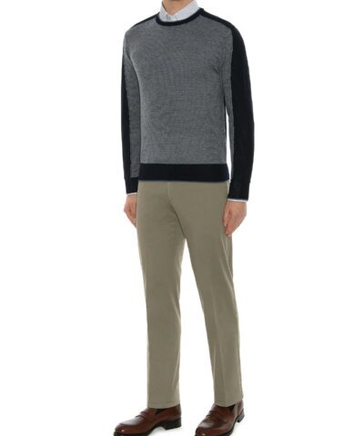 Canali Burnt Sienna Cotton 5-Pocket Pants