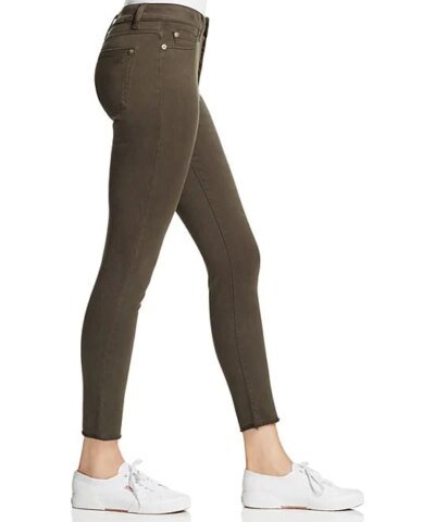 DL1961 Jessica Alba No. 2 Trimtone Skinny Ankle Jeans in Grassland