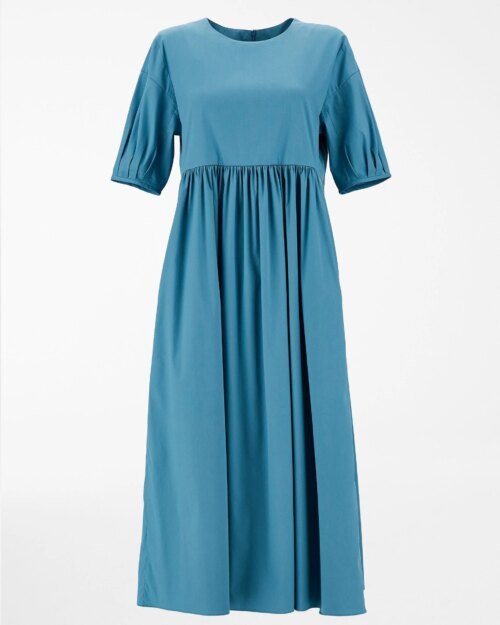 'S Max Mara Cotton Poplin Light Blue Dress
