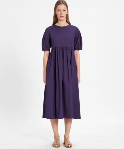 'S Max Mara Cotton Poplin Purple Dress