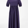 'S Max Mara Cotton Poplin Purple Dress