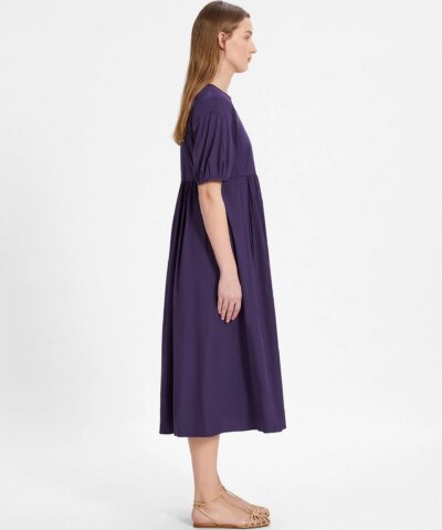 'S Max Mara Cotton Poplin Purple Dress