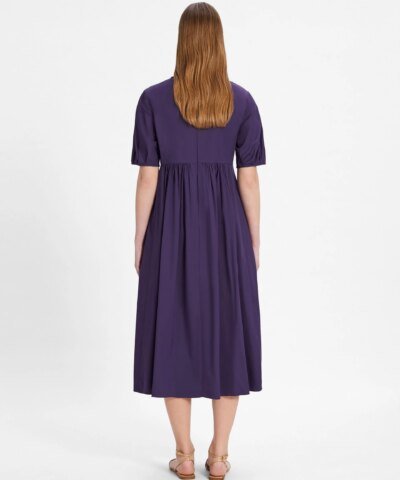 'S Max Mara Cotton Poplin Purple Dress