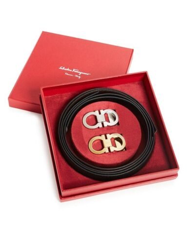 Ferragamo Men's Reversible Adjustable Gancini Belt