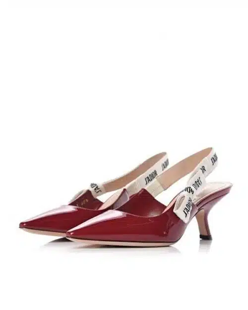 Dior J'Adior Red Patent Calfskin Slingback