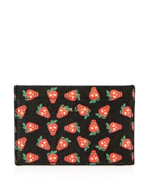 PAUL SMITH Strawberry Skull Card Case